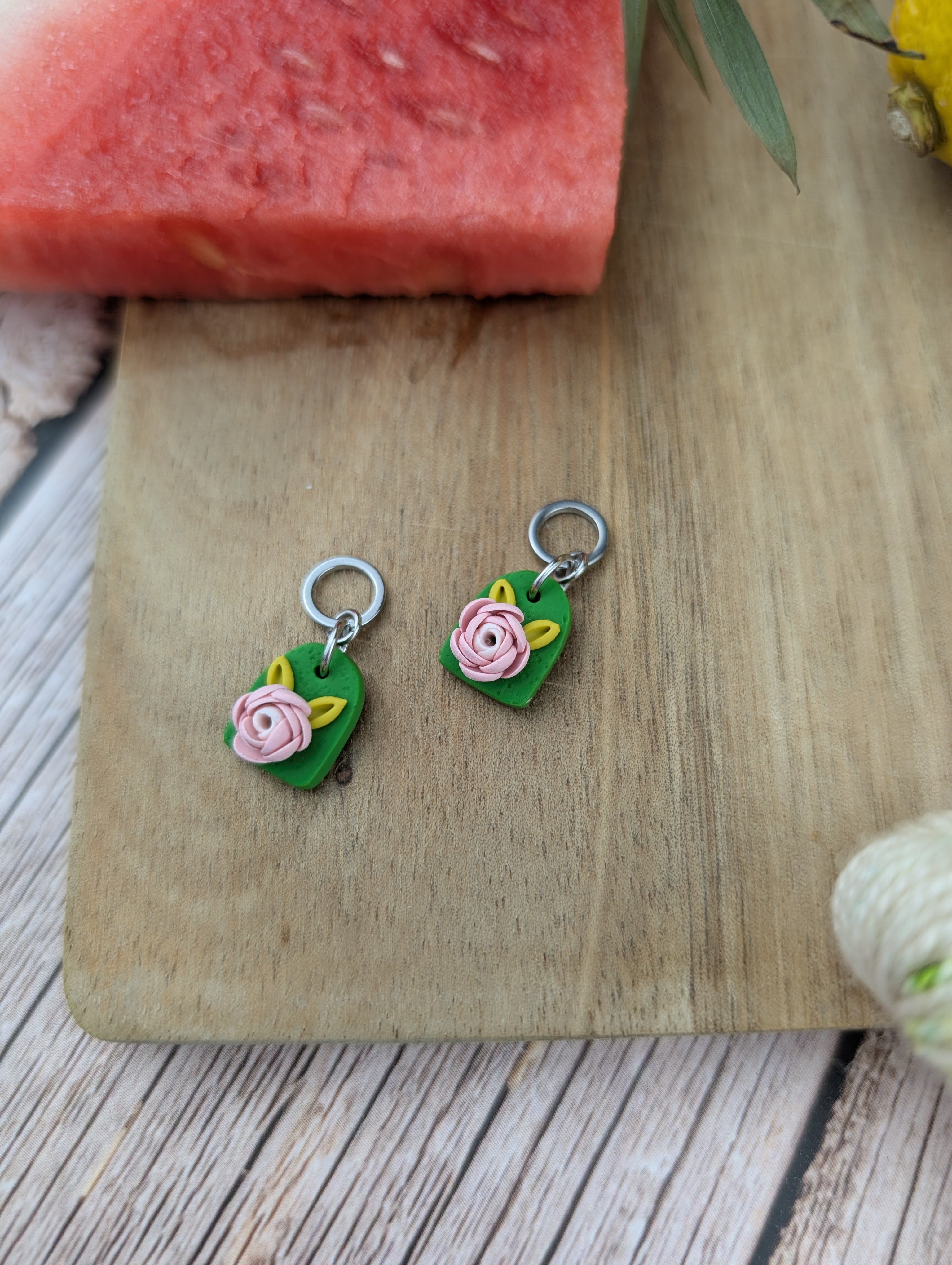 Grandes Pivoines - Paire de Petits Marqueurs