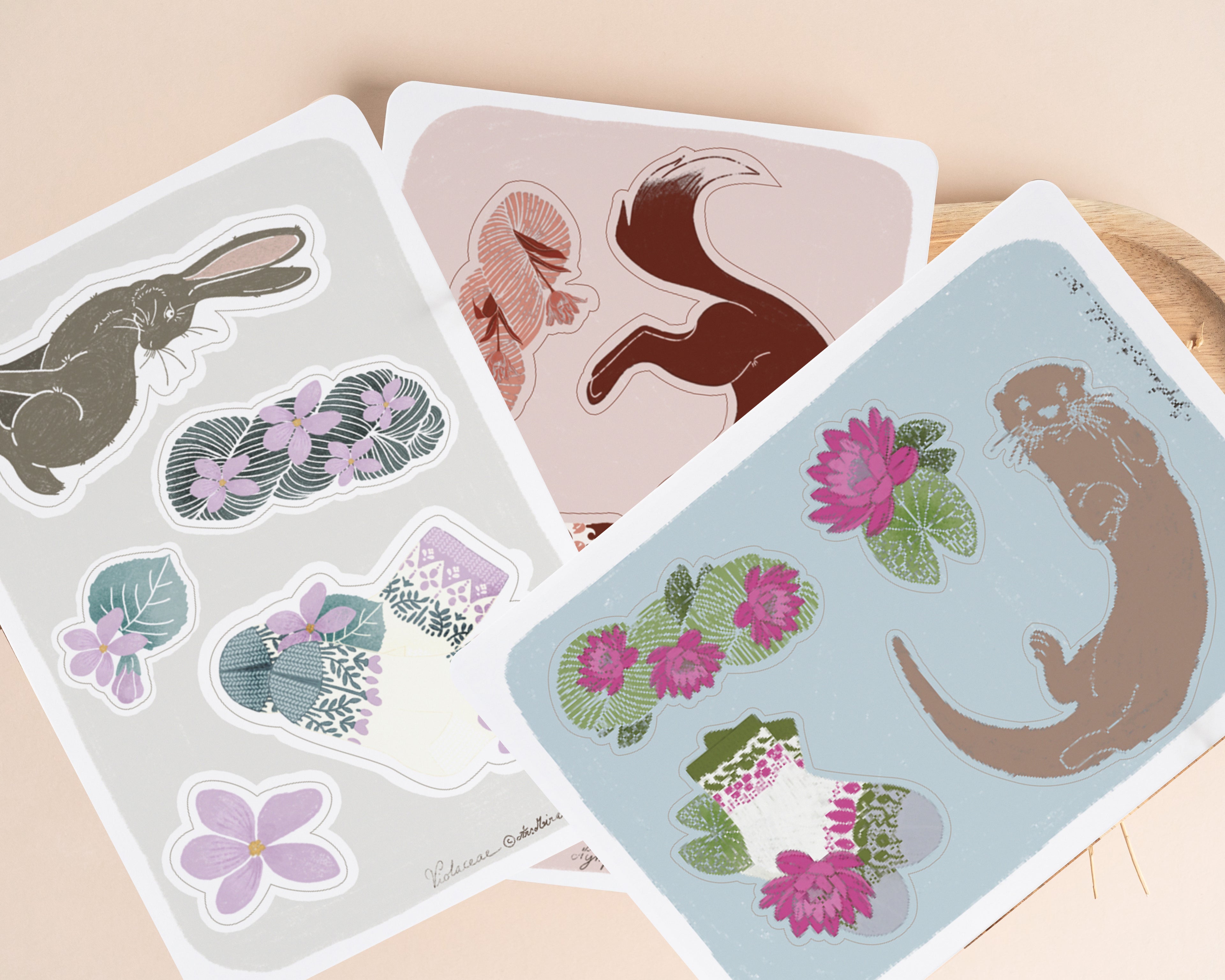 Trio de Stickers